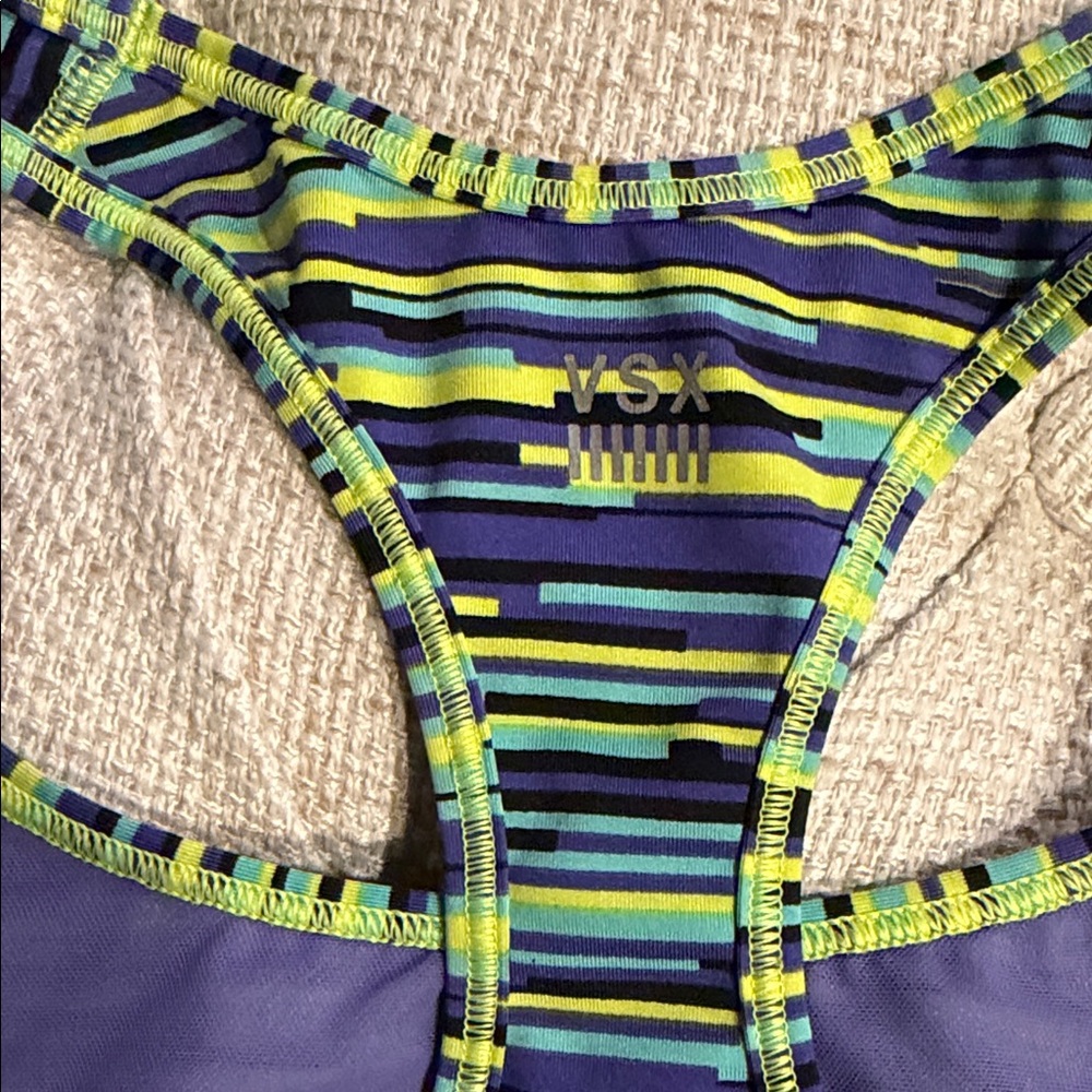 Victoria’s Secret VSX Multicolor Striped Sports Bra S - Picture 3 of 4